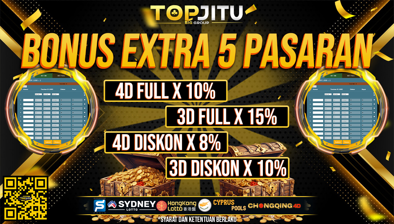 EVENT BONUS 5 PASARAN TOPJITU